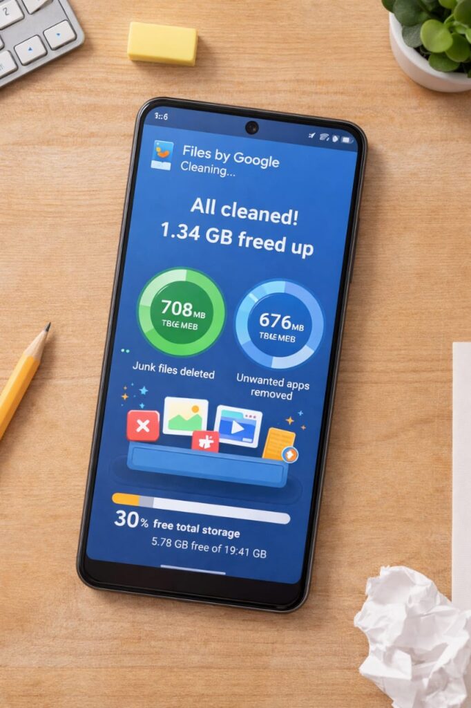 Free up storage to speed up my Android phone in 2026