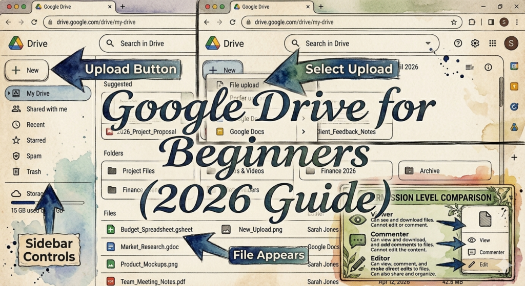 google drive sharing settings beginners collaboration