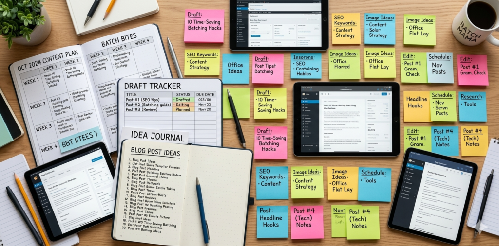 how to write a blog post using batching