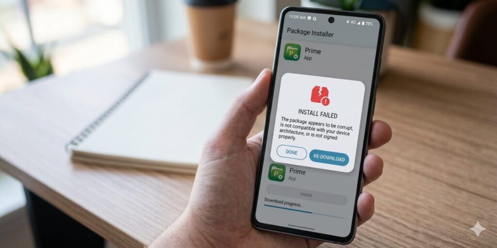 APK installation failed error on Android showing app not installed issue 2026