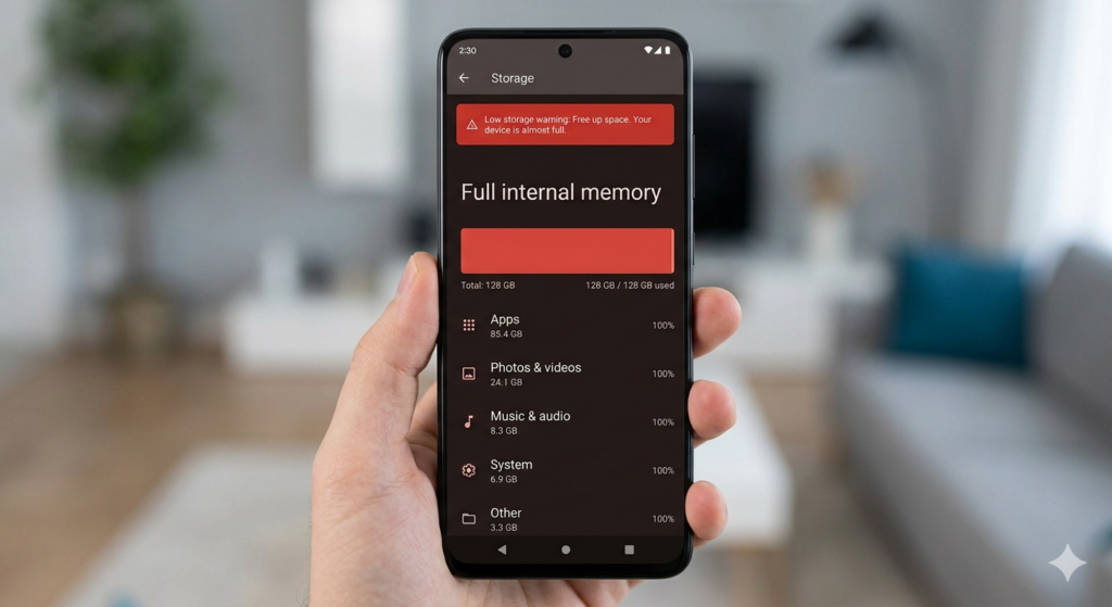 android storage full causing app not installed error 2026