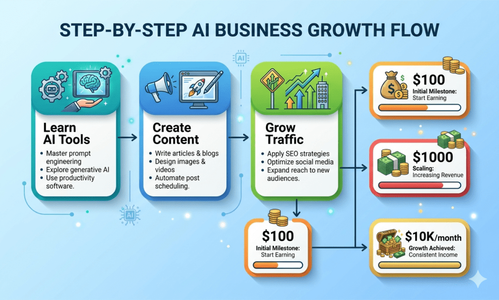 best AI tools for content creation income strategy and career growth