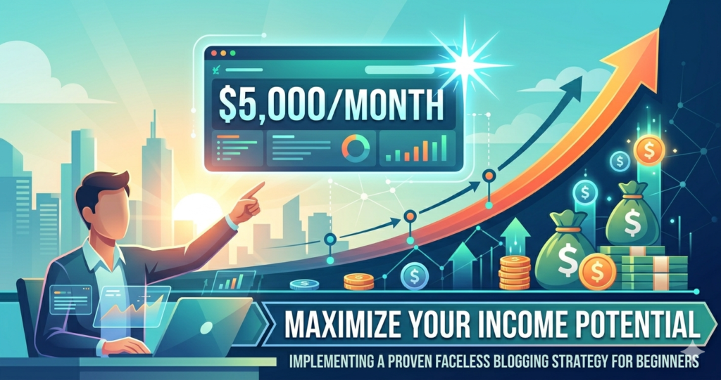 how to start a faceless blog in 2026 growth chart