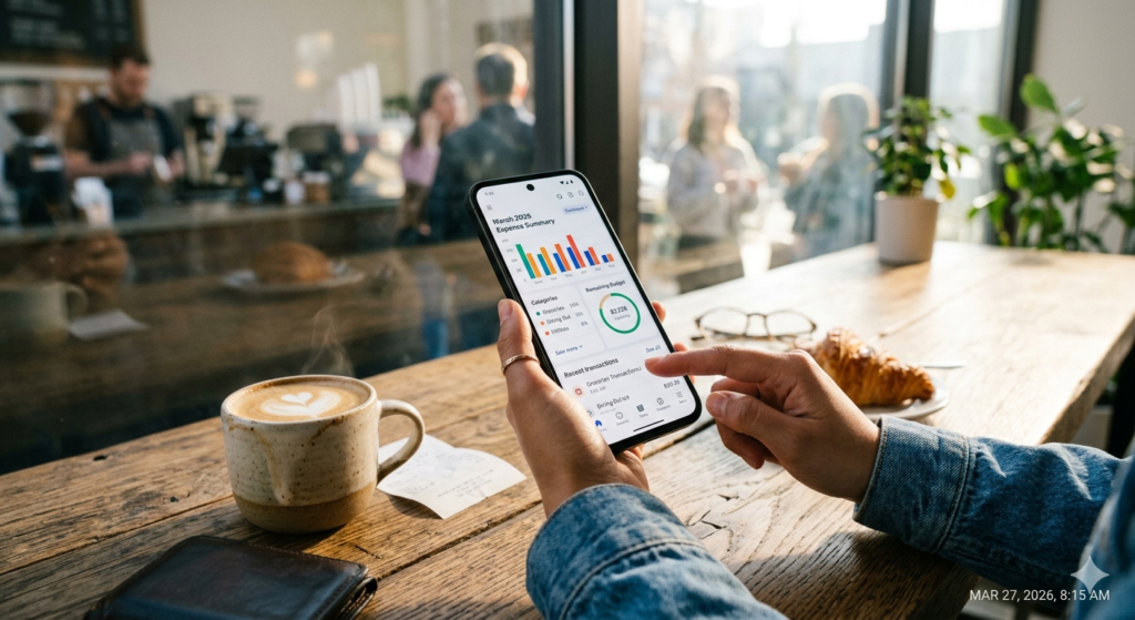 track expenses using mobile apps smartphone 2026