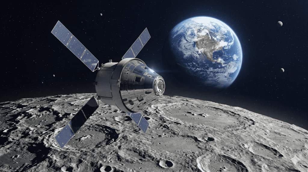 NASA Artemis II mission Orion spacecraft Moon orbit