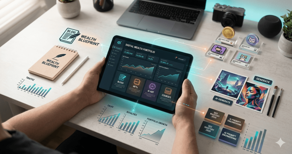 Reinvesting digital profits and leveraging AI tools to build wealth in 2026