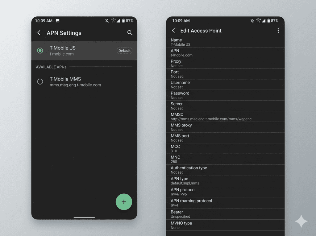 fix mobile data connected but not working apn settings android iphone
Placement