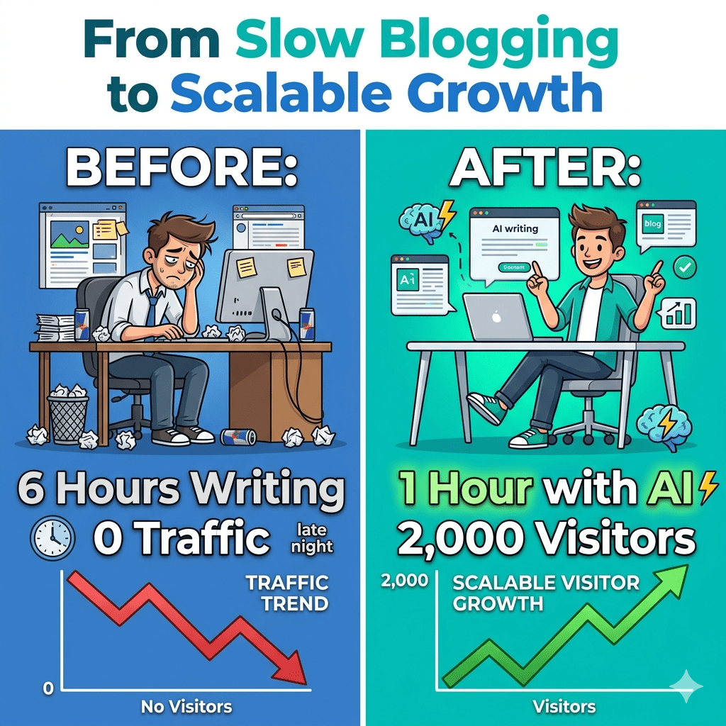 free ai writing tools blogging results before and after traffic growth
Writing Tools For Americans