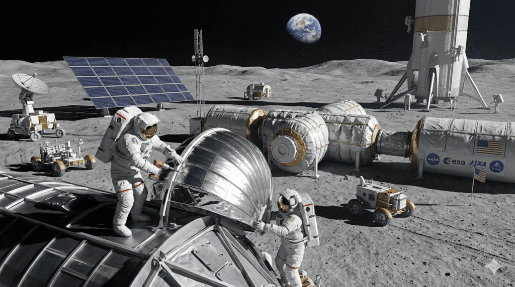 future Moon base astronauts NASA Artemis mission timeline