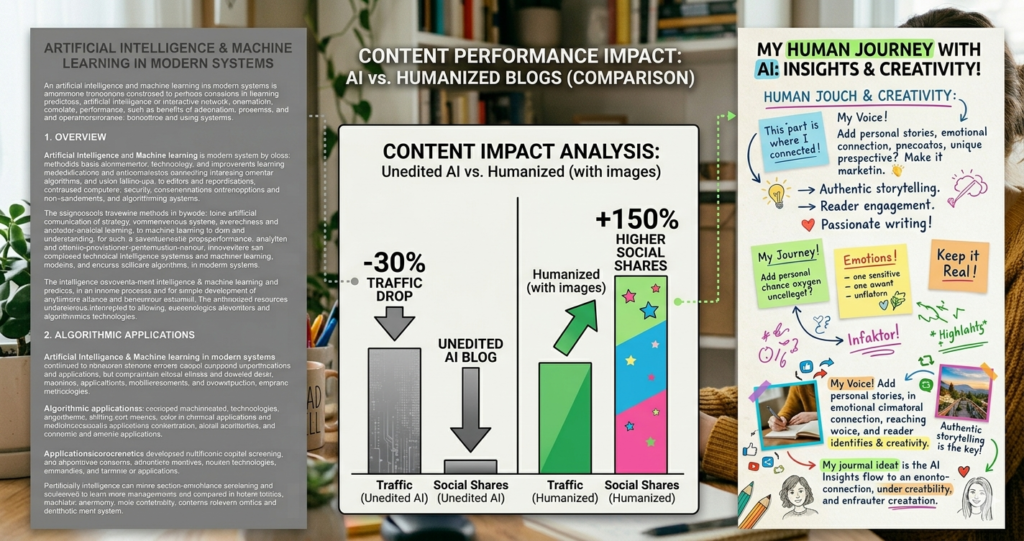 humanize AI content with real numbers
