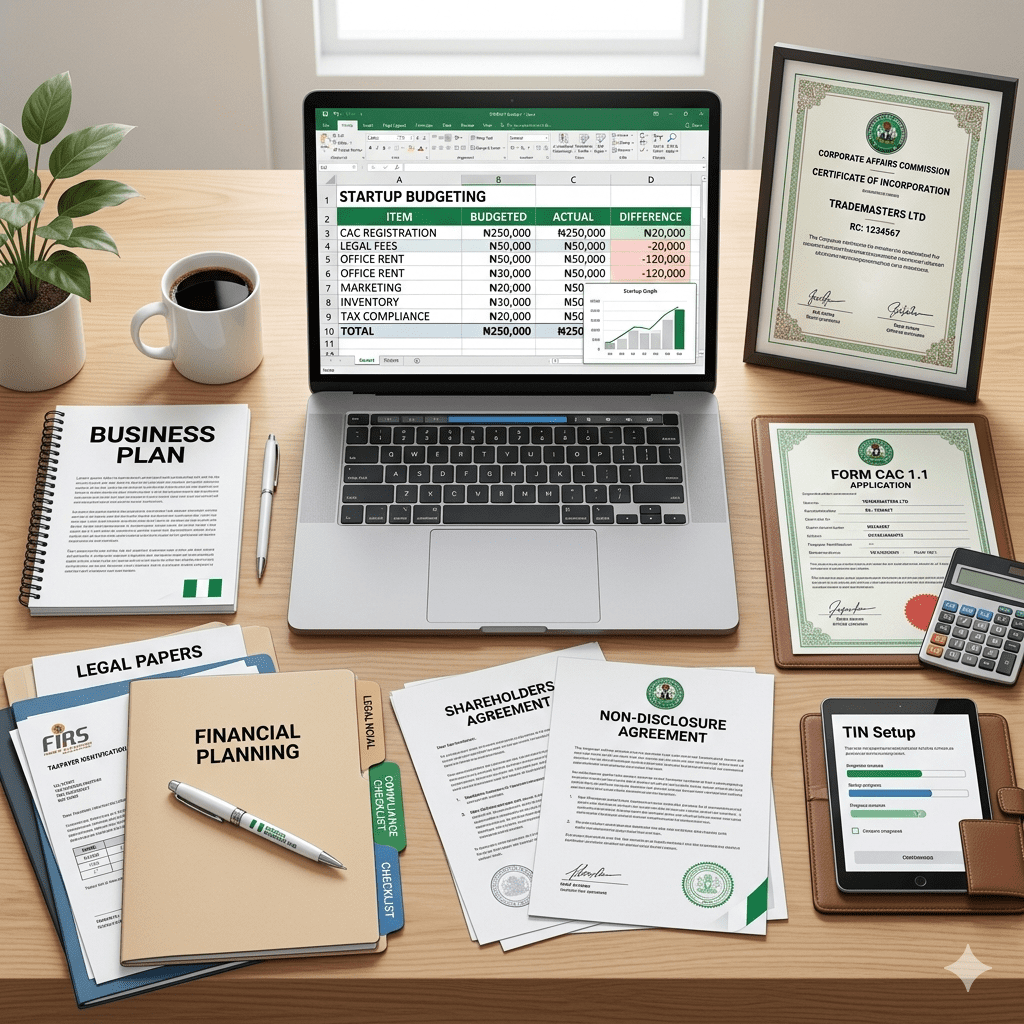 Business registration documents and startup budgeting for Nigerian entrepreneurs