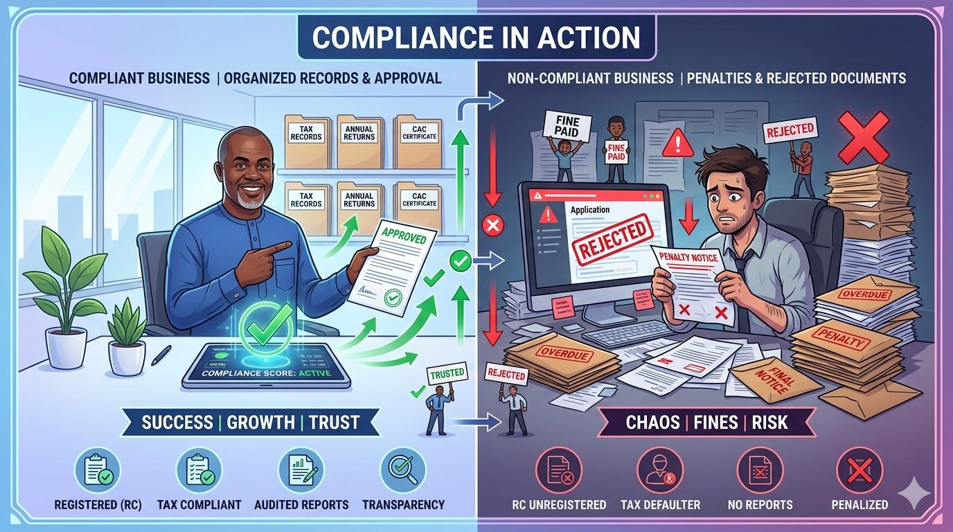 Difference between compliant and non-compliant businesses in Nigeria
