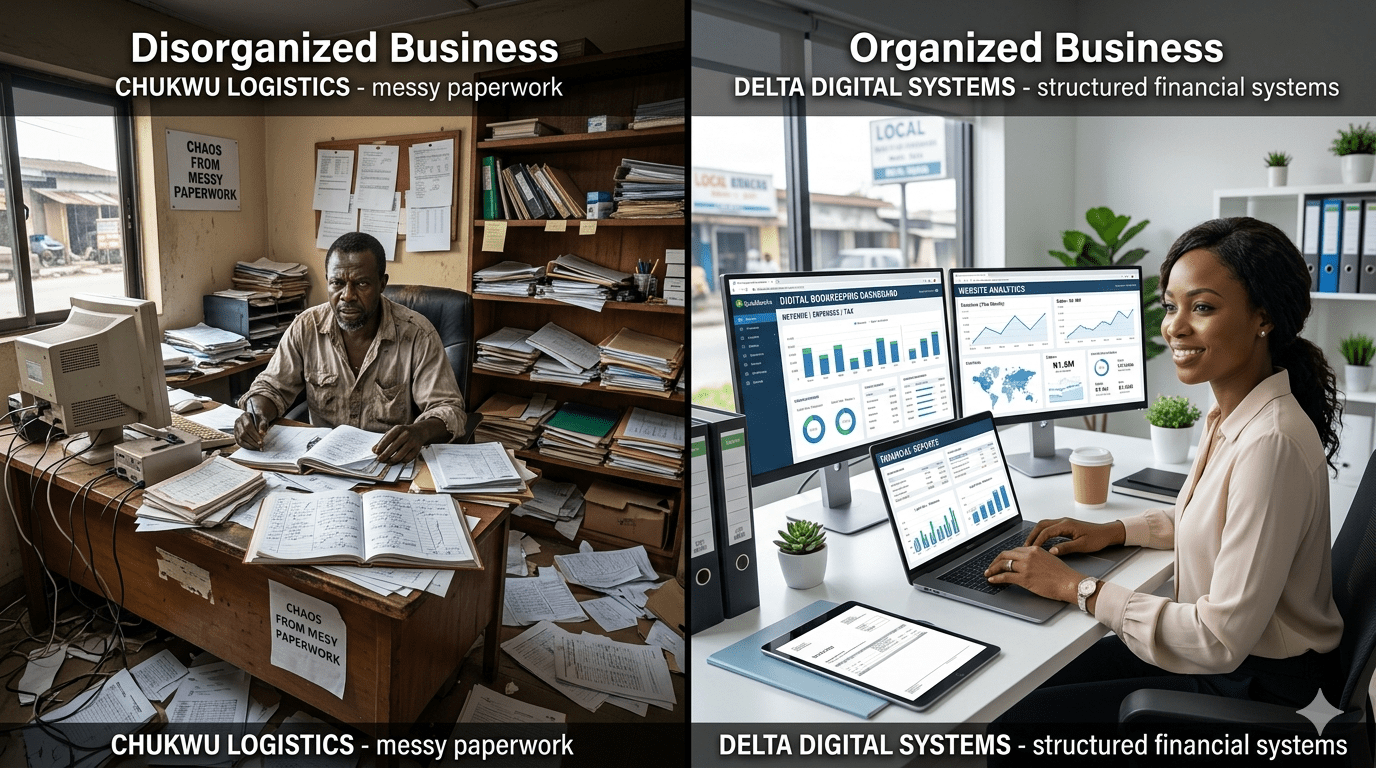 Difference between weak and strong business loan application systems