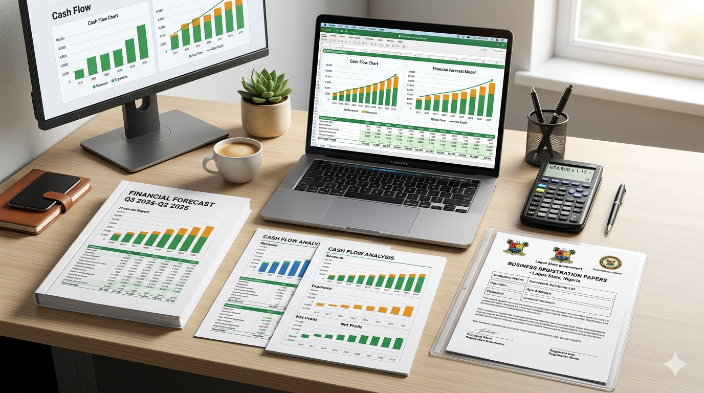 Financial planning and cash flow projections for Nigerian business loan applications