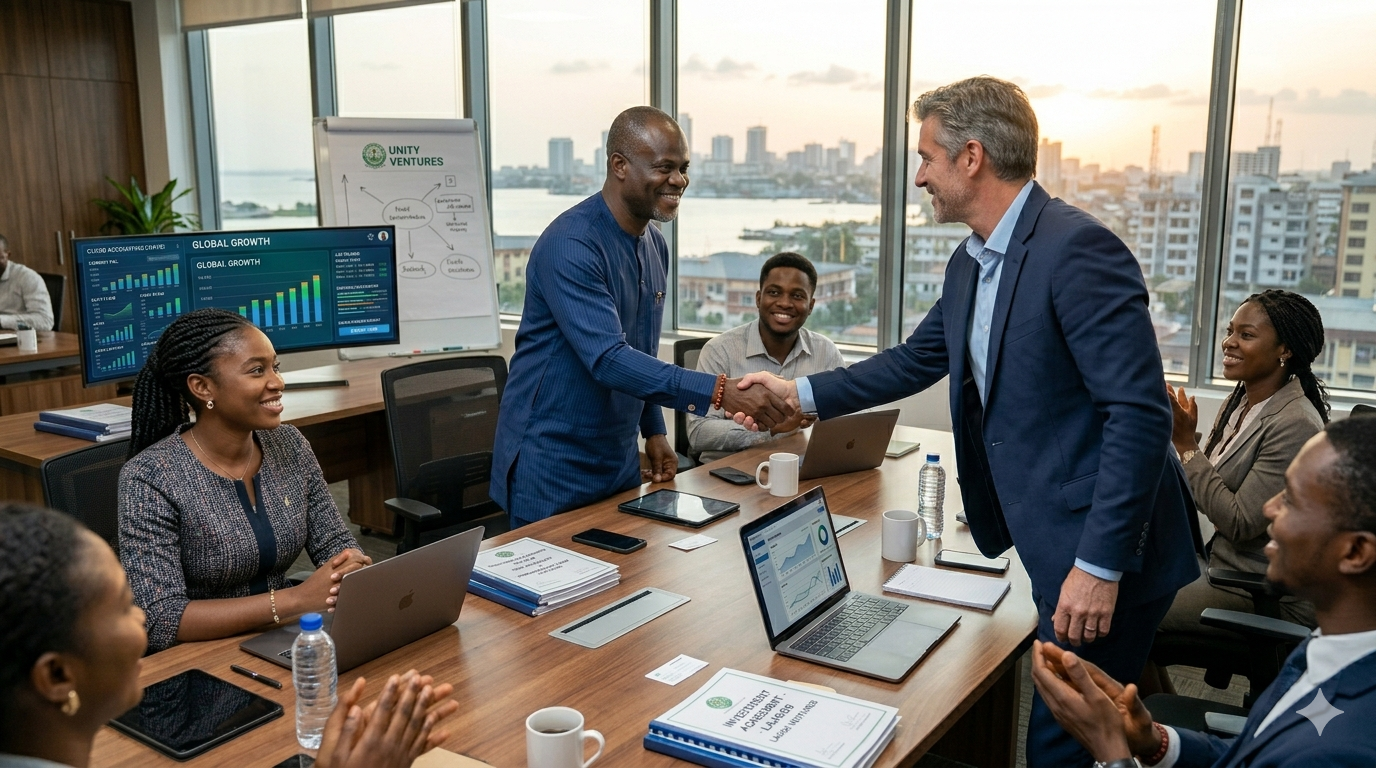 Foreign investors building business relationships with Nigerian entrepreneurs in 2027