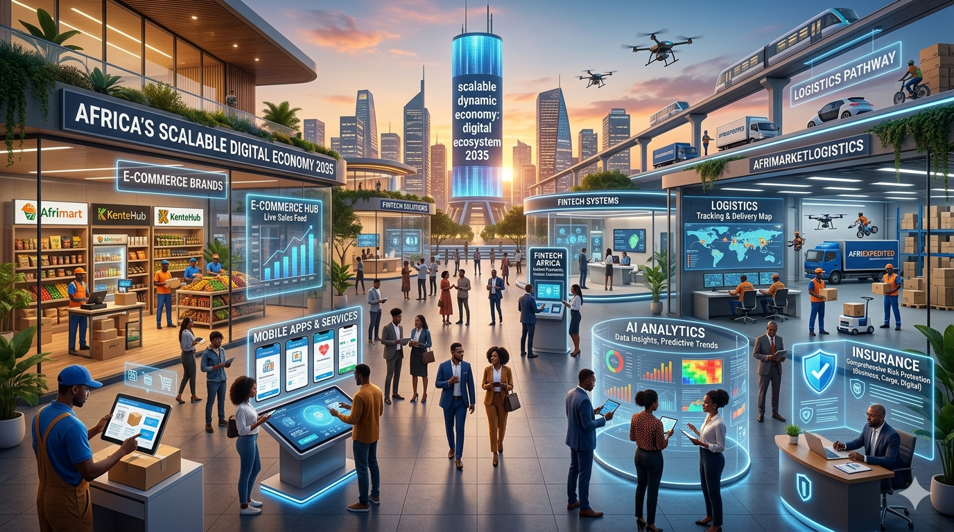 Scalable African businesses using insurance, fintech, and digital systems for long-term growth and operational stability